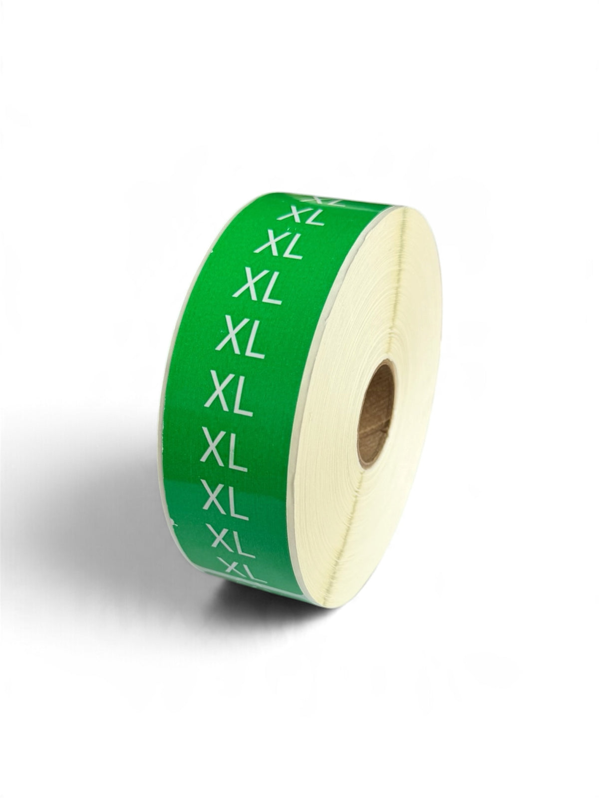 1.25" x 4" Green "XL" Clothing Size Labels