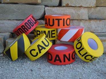 Hazard Identification Barricade Tapes 3"x1000' Rolls