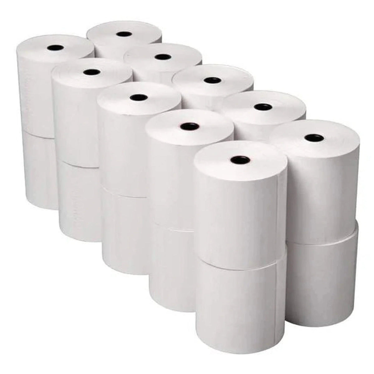 2 5/16" x 209' White Thermal receipt paper on a roll