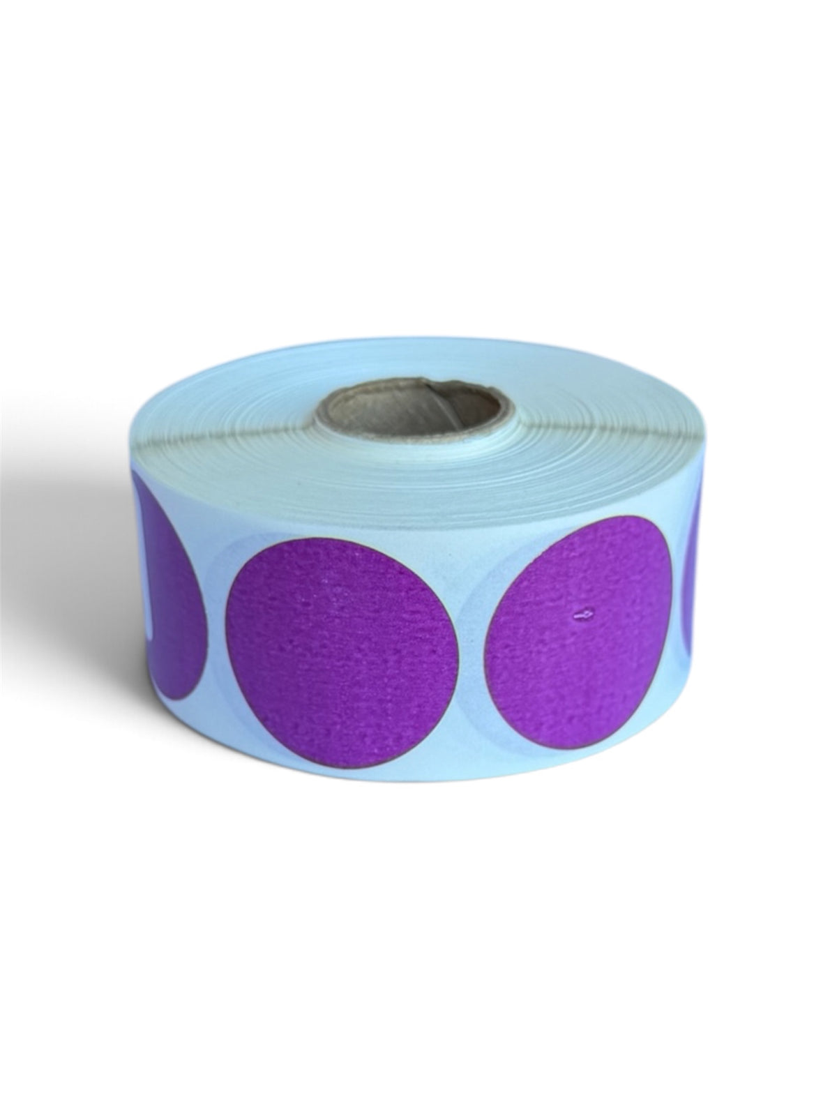 Purple Inventory Sticker Dots In A Roll